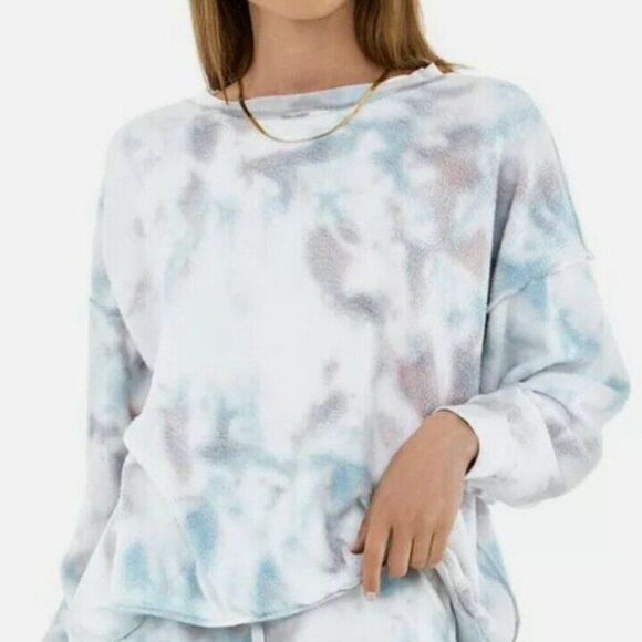Peace Love World Woman's Blue Tie Dye Ali & Mally Jacket Size Extra Small - NWT - Picture 1 of 5